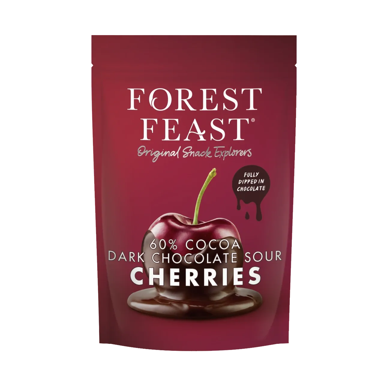 Forest Feast Belgian Dark Chocolate Sour Cherries 120g