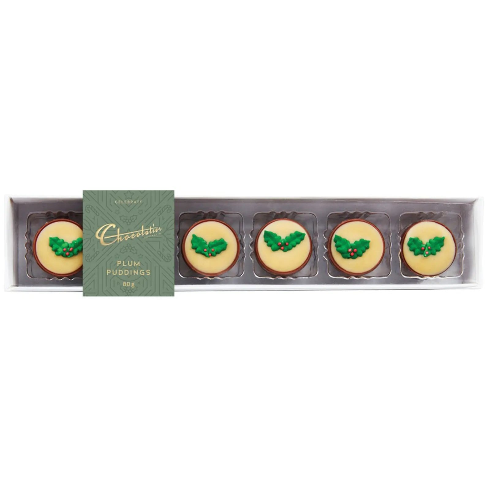 Chocolatier Plum Puddings 6 Pack 80g