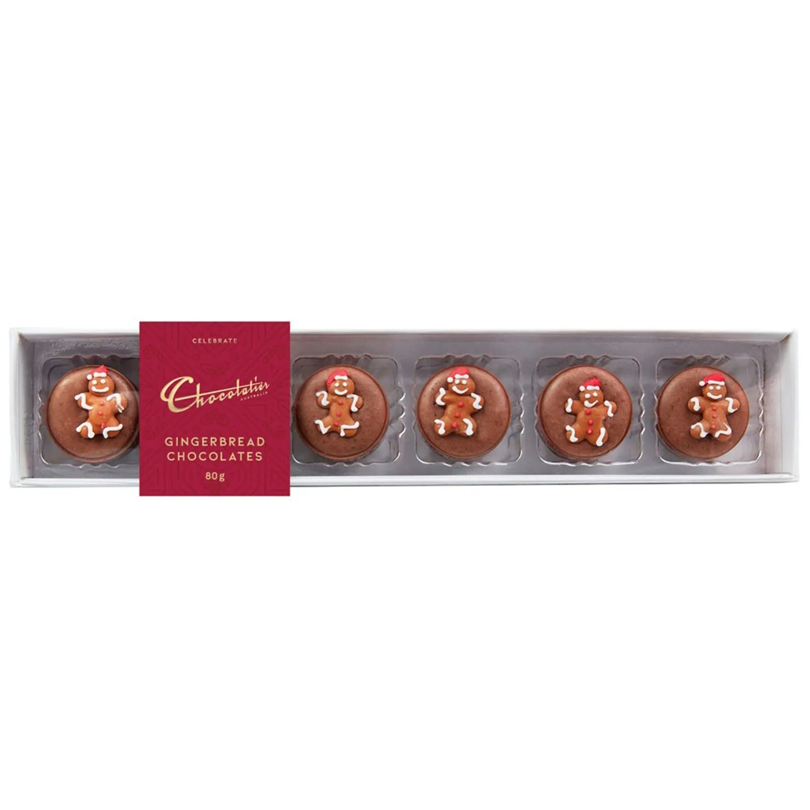 Chocolatier Gingerbread Chocolate 6 Pack 80g
