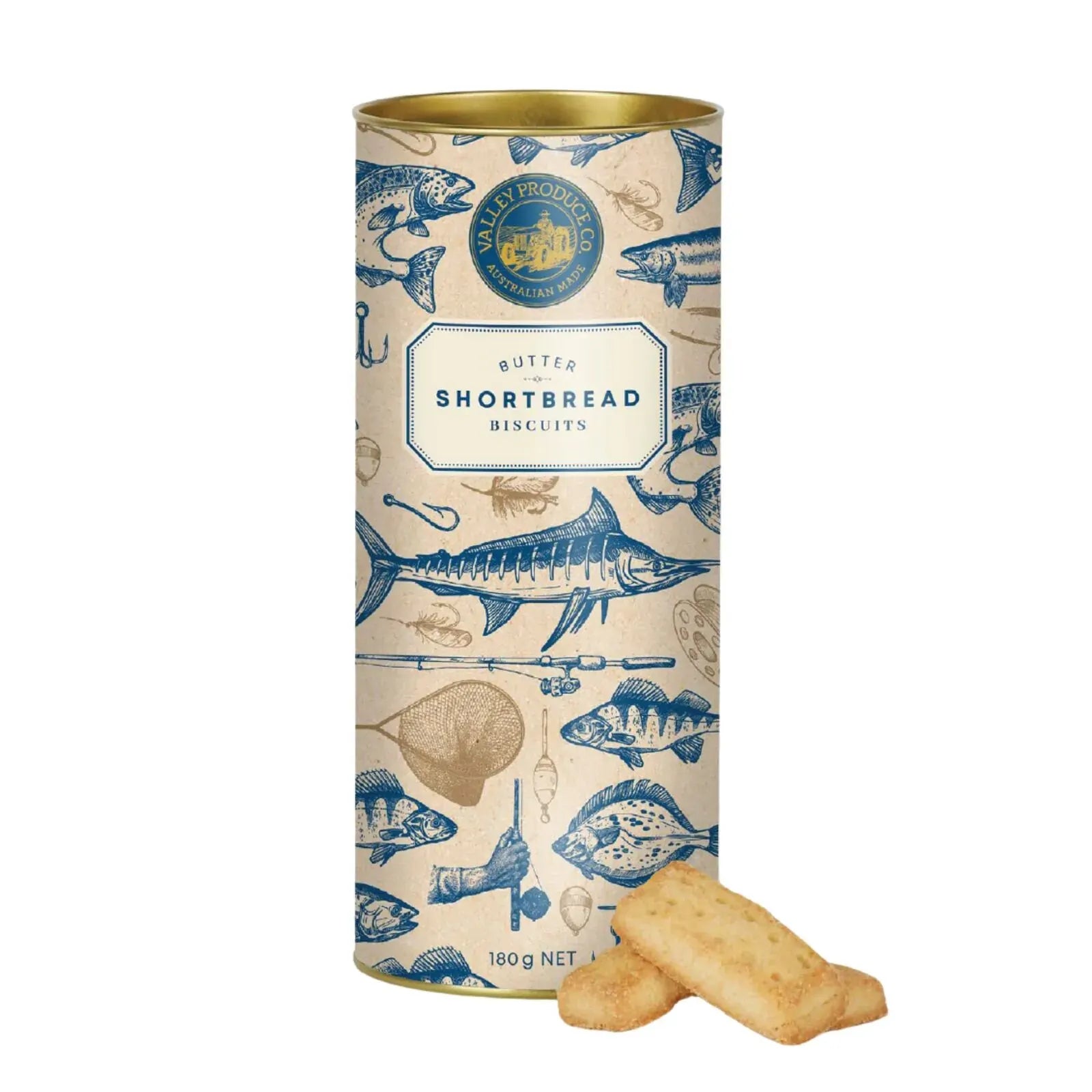 Valley Produce Co Shortbread Tube - Fishing 180g