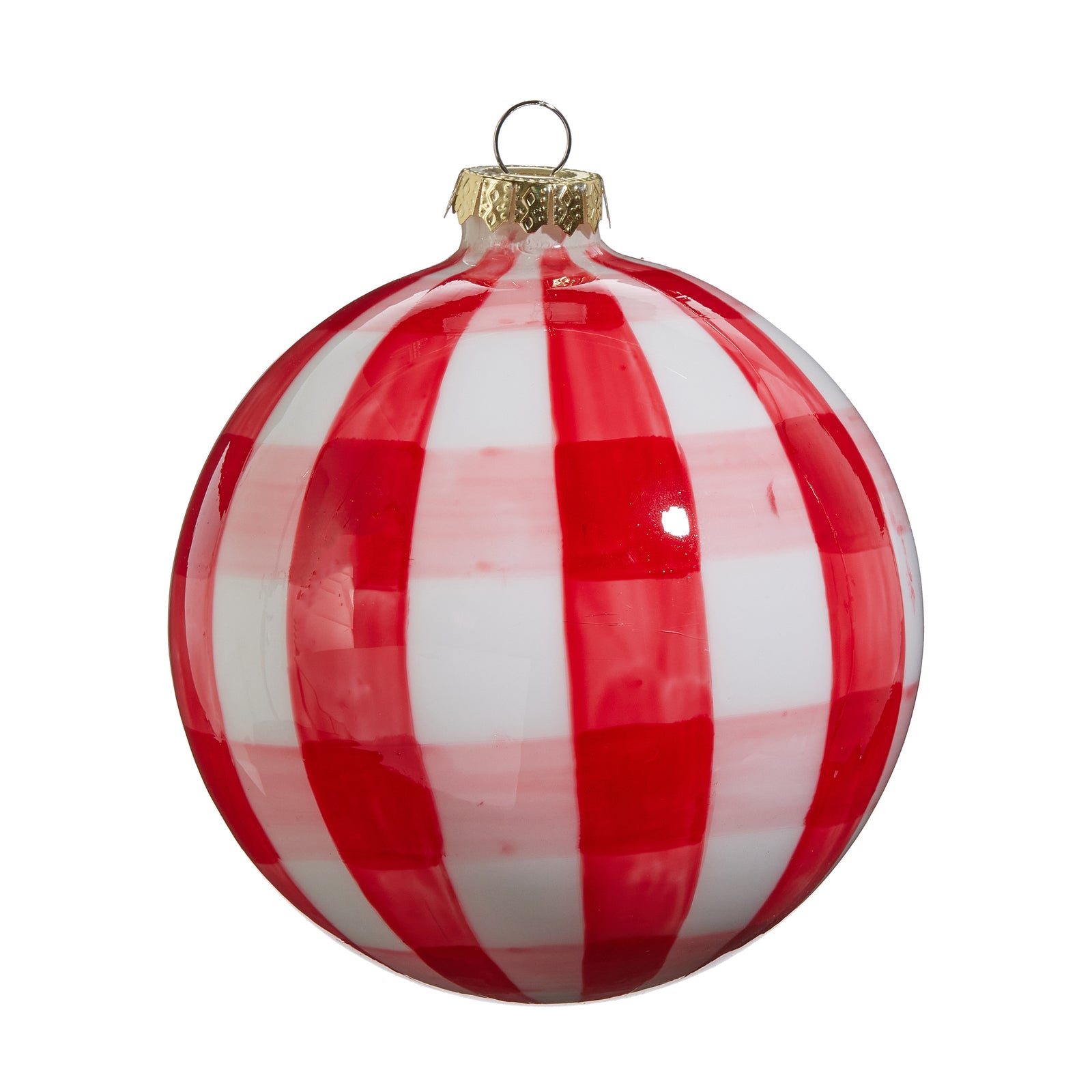 Pink & Red Gingham Hanging Ornament