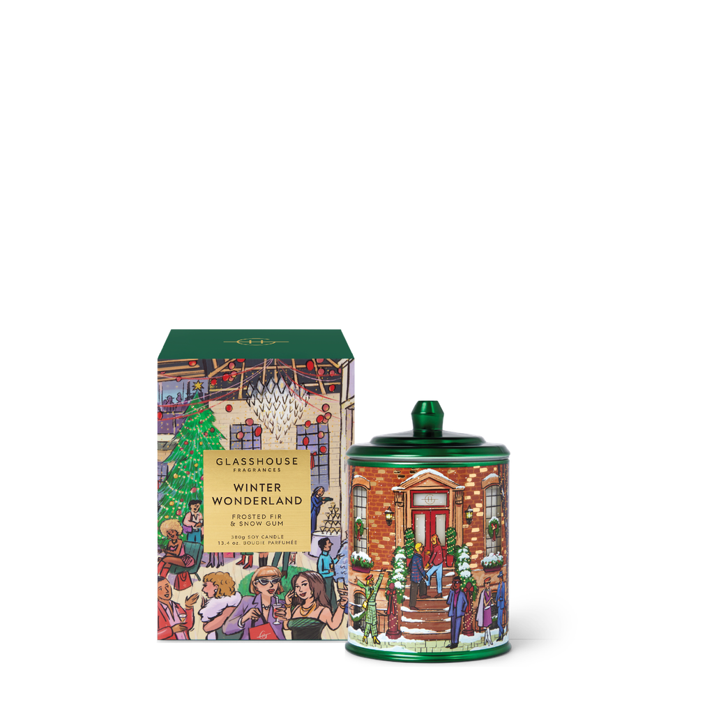 GLASSHOUSE FRAGRANCES Winter Wonderland Candle Limited Edition 380gm