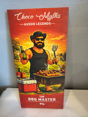 Choco Myths Aussie Legends Milk Chocolate Block - The BBQ Master 80g