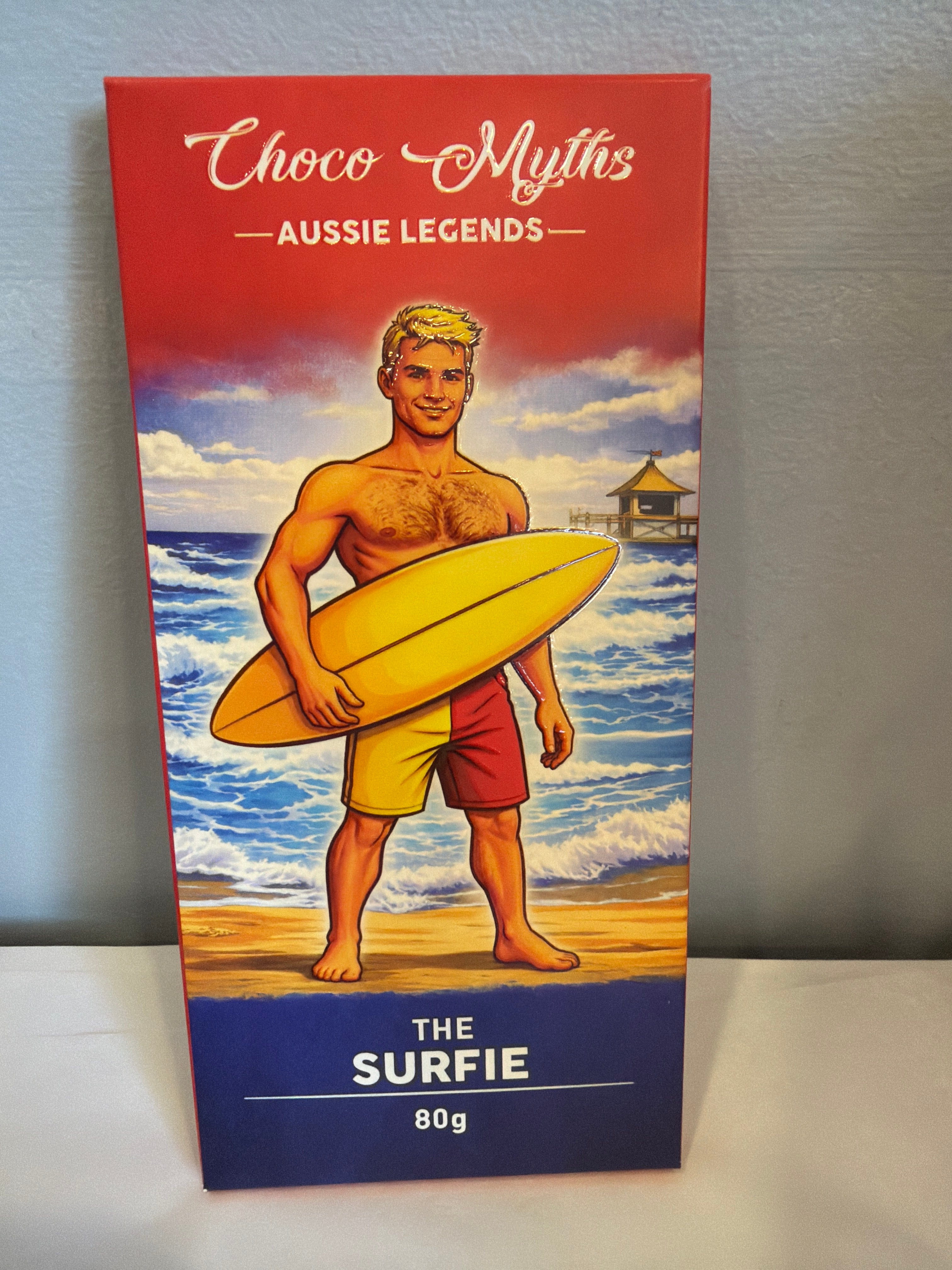 Choco Myths Aussie Legends Milk Chocolate Block - The Surfie 80g
