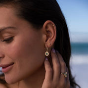 Love Lunamei Chara Amara Earrings Gold