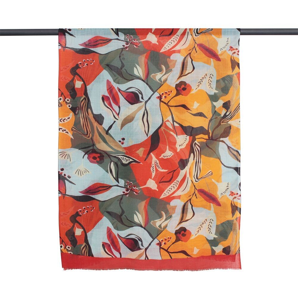 Ambrose Abstract Print Wool Scarf
