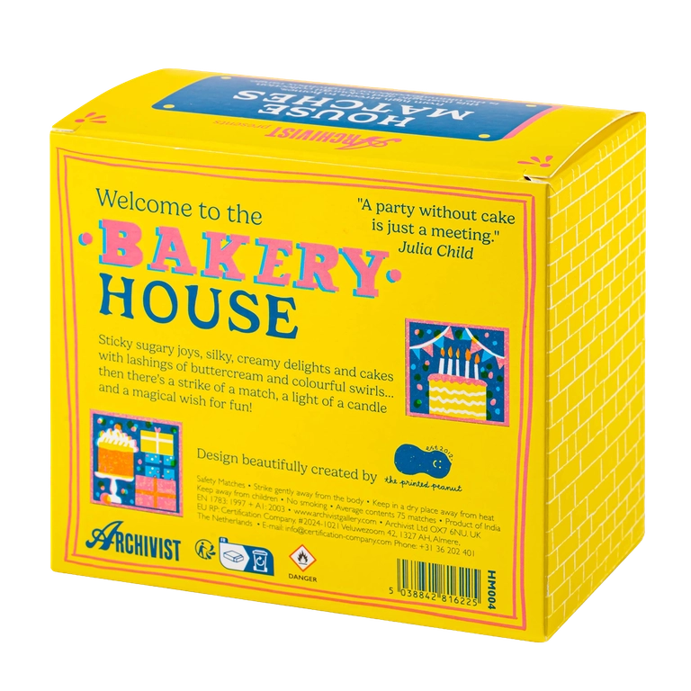 Archivist Bakery House Matches