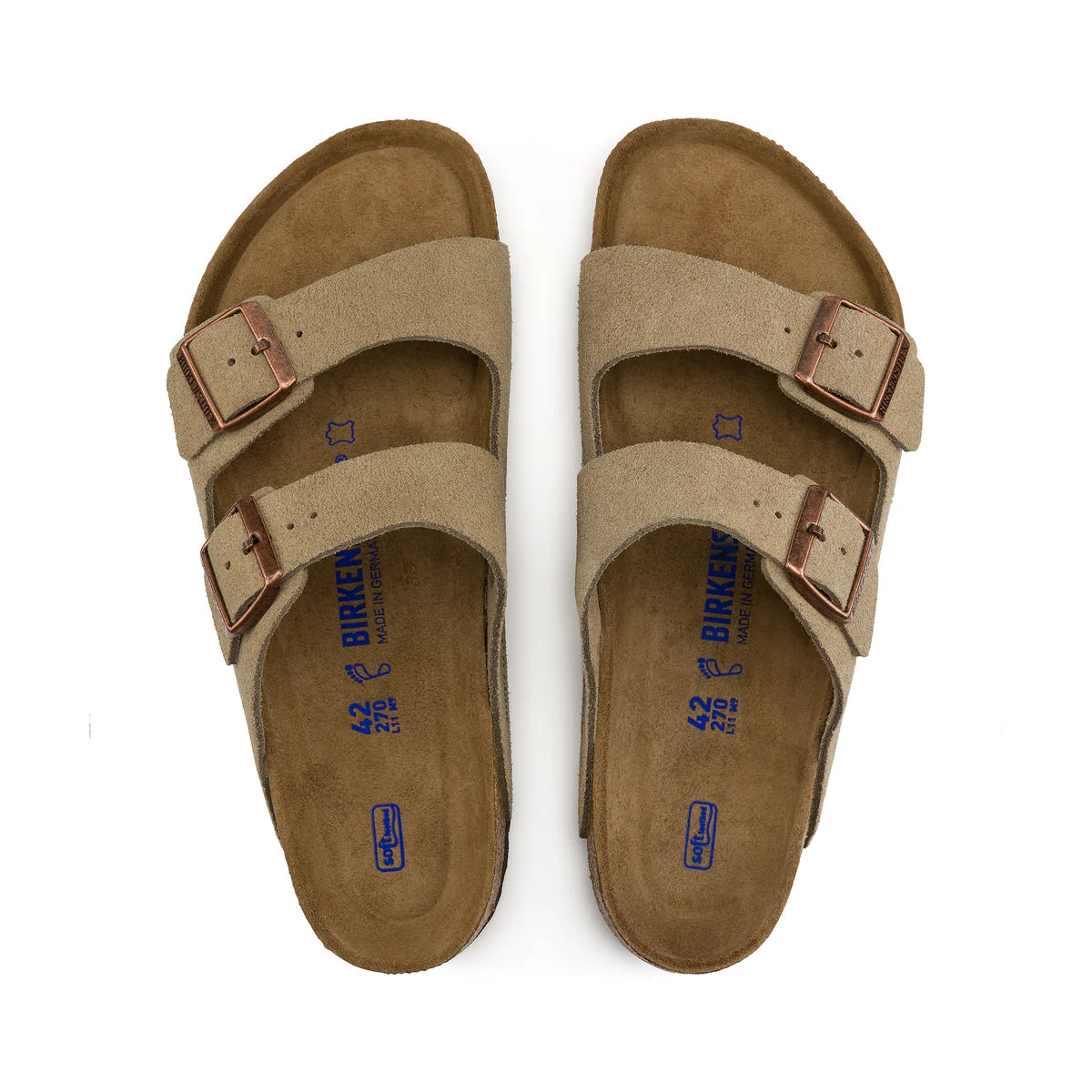Birkenstock Arizona SFB Taupe Suede Leather Regular