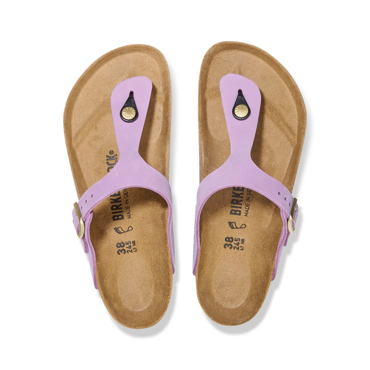 Birkenstock Gizeh Crocus Nubuck Leather Regular