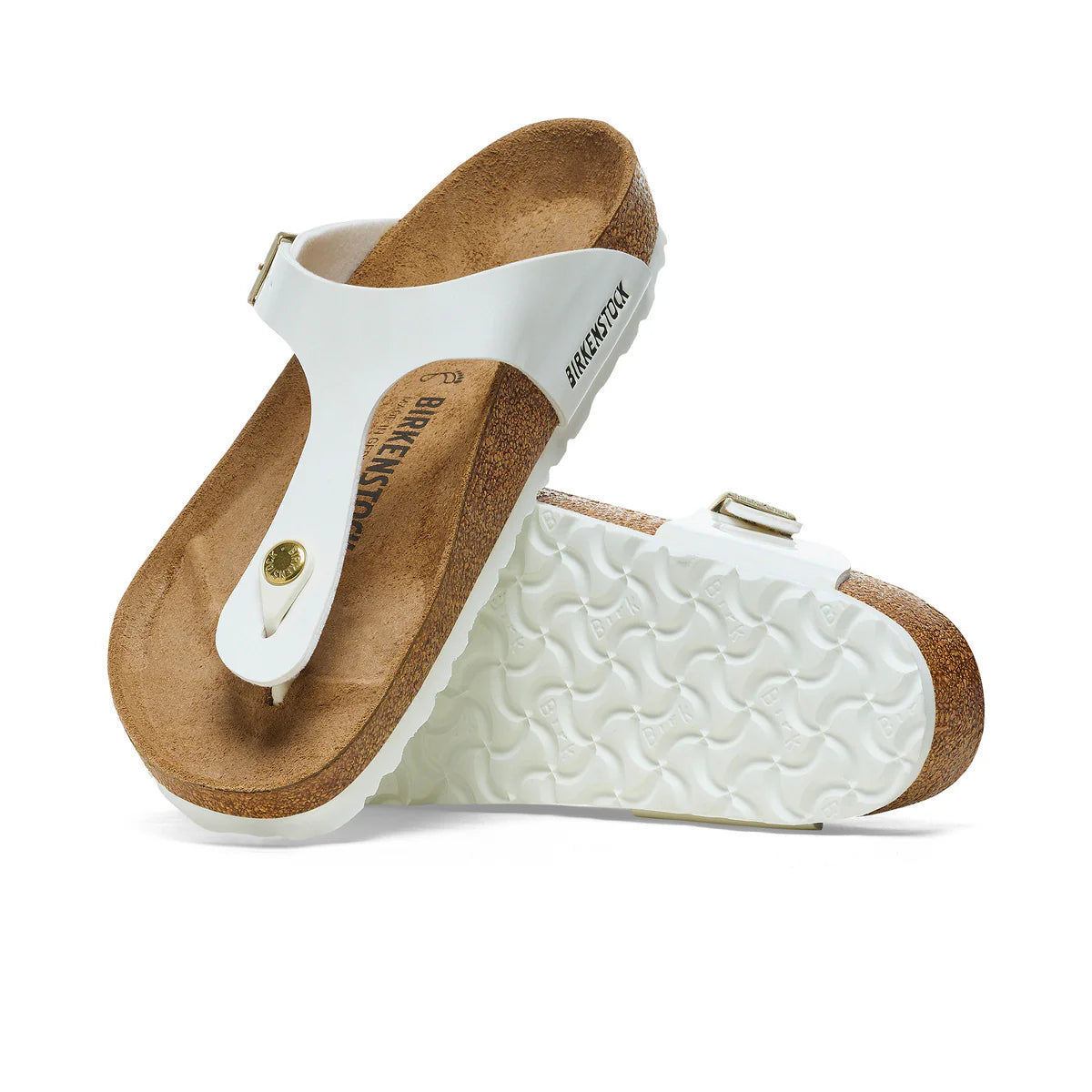 Birkenstock Gizeh Patent White Birko-Flor Regular