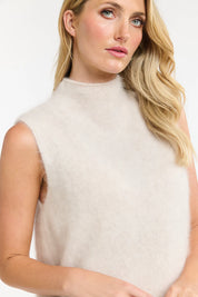 Bobby Wool/Cashmere Vest Natural