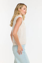 Bobby Wool/Cashmere Vest Natural