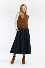 Bobby Wool/Cashmere Vest Pecan