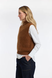 Bobby Wool/Cashmere Vest Pecan