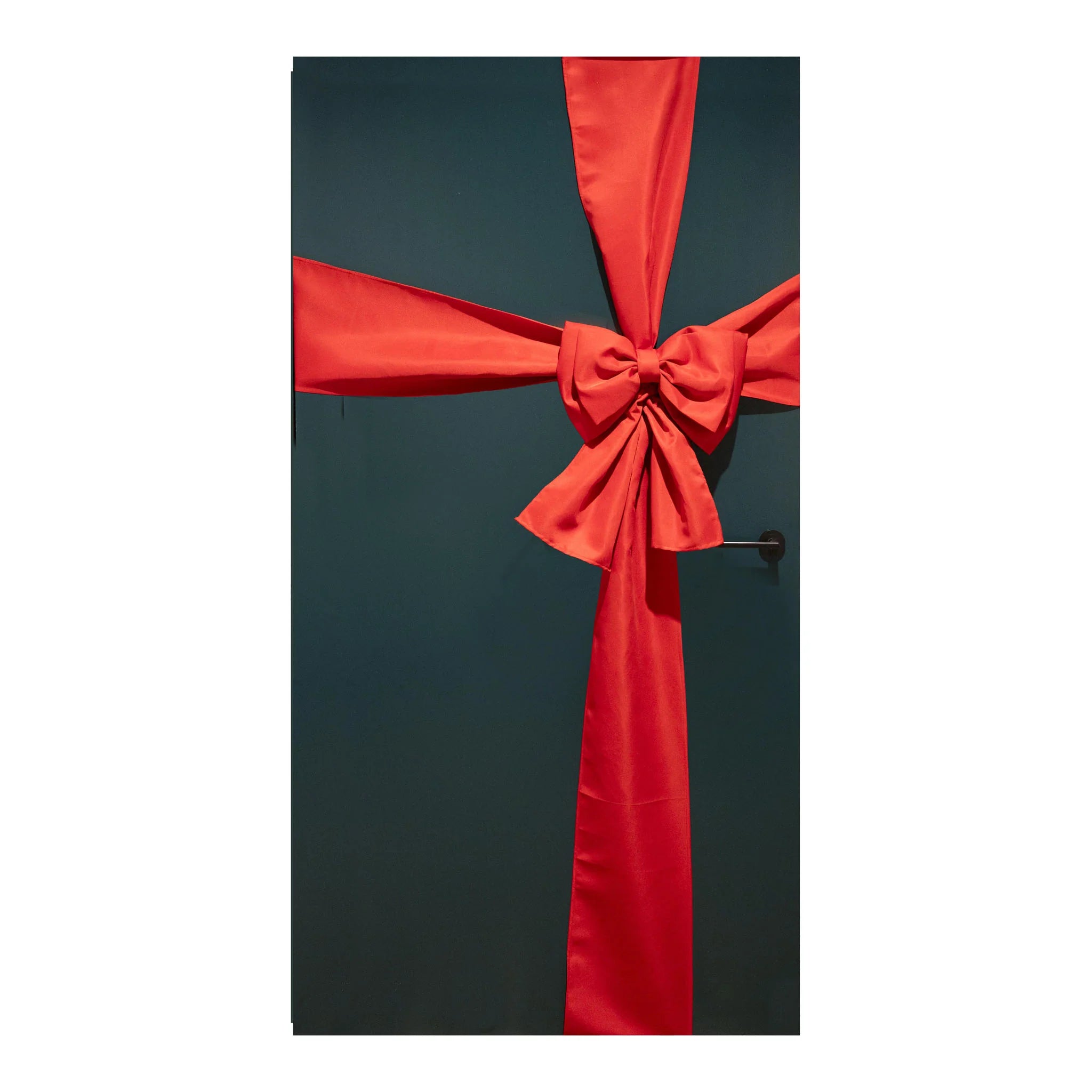 Wrap the Door Weatherproof Red Bow