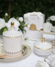 Cote Noire Art Deco Candle in White Jasmine Flower Tea