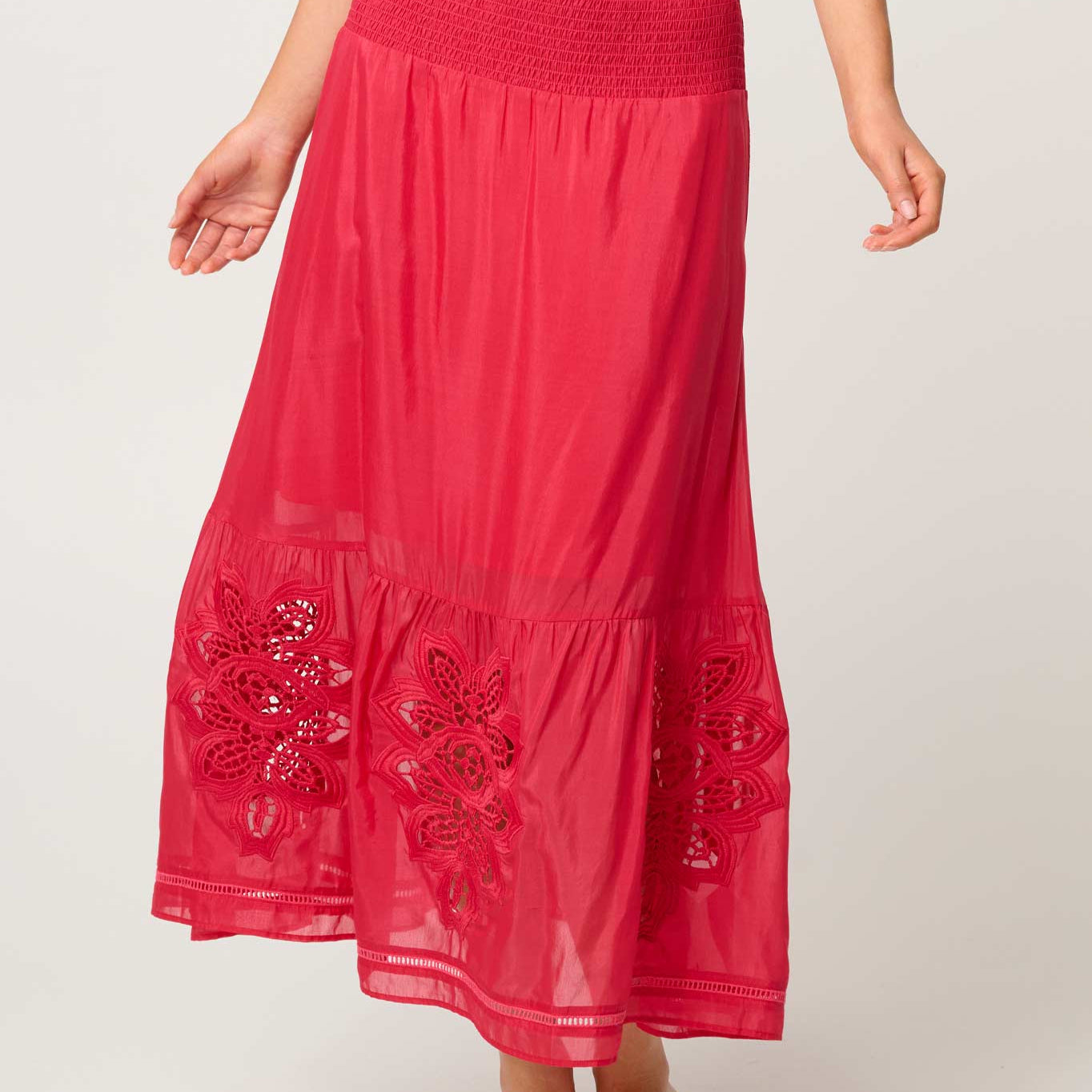 Cordelia_Shirred_Waist_Silk_Cotton_Skirt_in_Ruby_OnceWas1.jpg