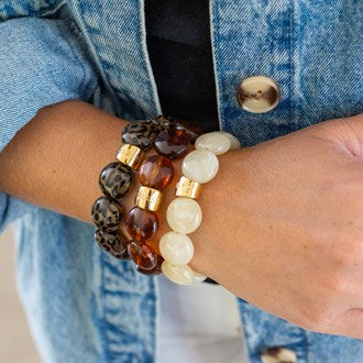 PARABAYA Bombom Single Bracelet -Feli Hazelnut