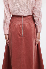 Dakota Cord Skirt Tea Rose