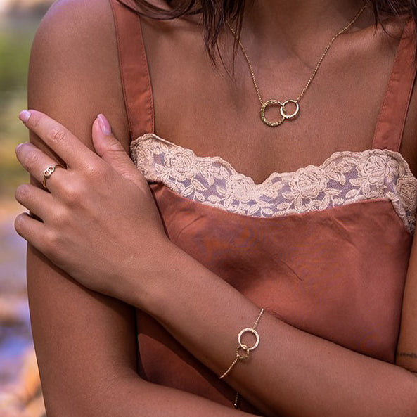 Love lunamei Devoted Necklace in Gold