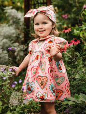 Fleur Harris Divine Dress and Headband Set - Peach