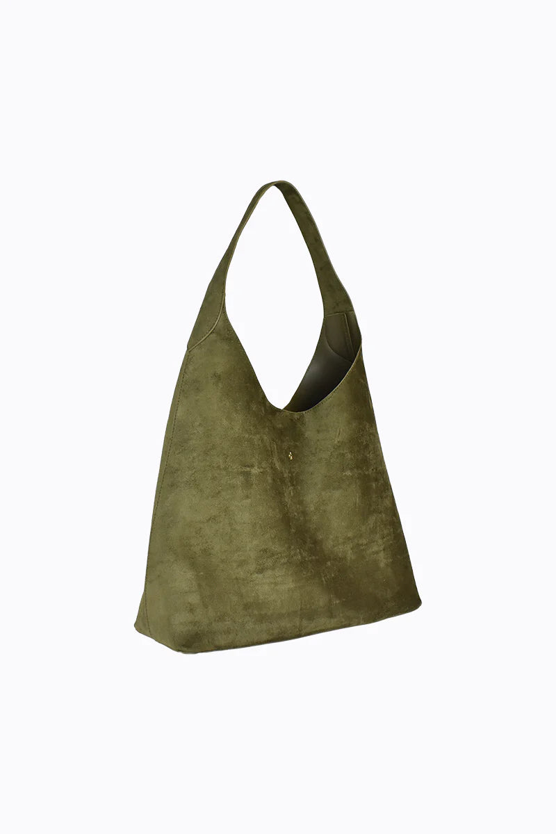 Duke Khaki Suede Tote