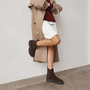 Frankie 4 Chocolate Suede Boot