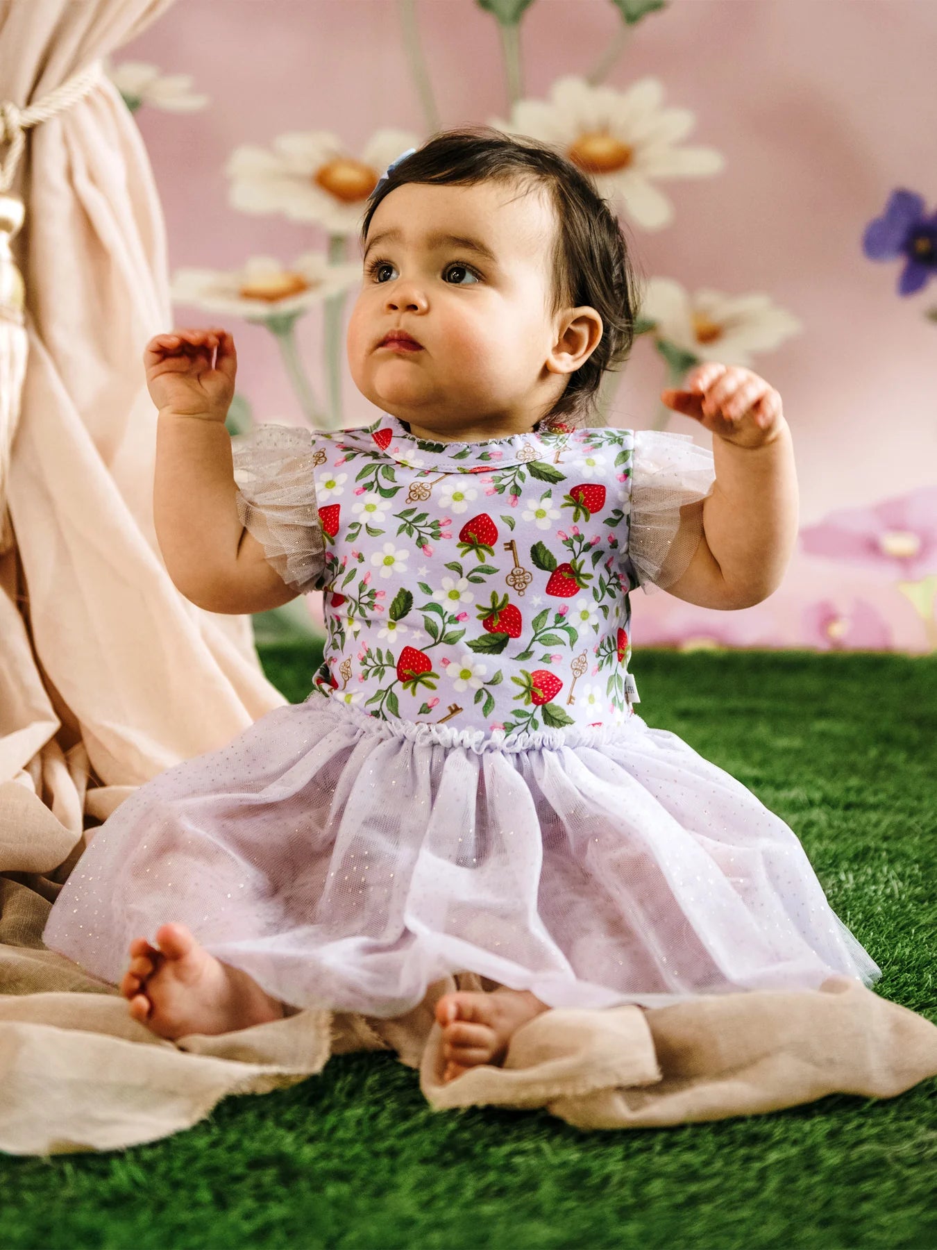 FLEUR HARRIS Dreamy Tutu Bodysuit Dress - Violet