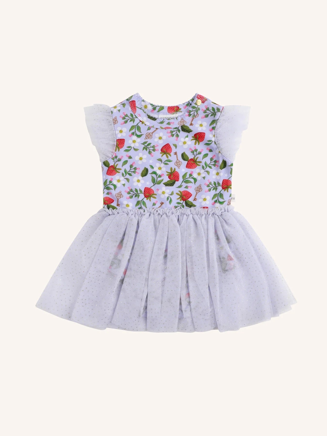 FLEUR HARRIS Dreamy Tutu Bodysuit Dress - Violet