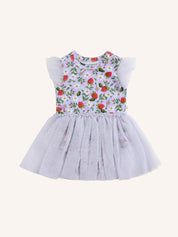 FLEUR HARRIS Dreamy Tutu Bodysuit Dress - Violet