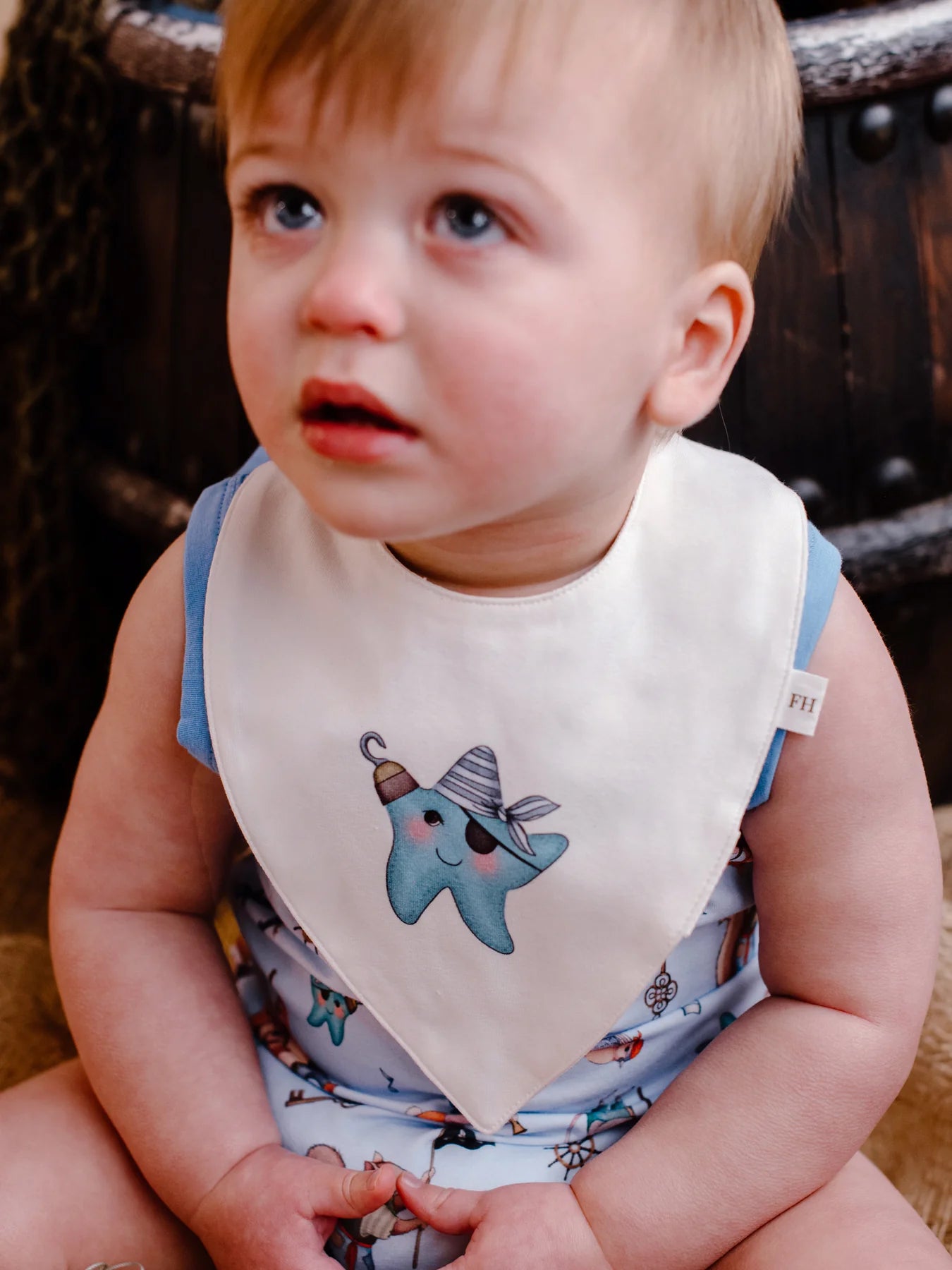 FLEUR HARRIS Pirate Starfish Bandana Duo -Sky