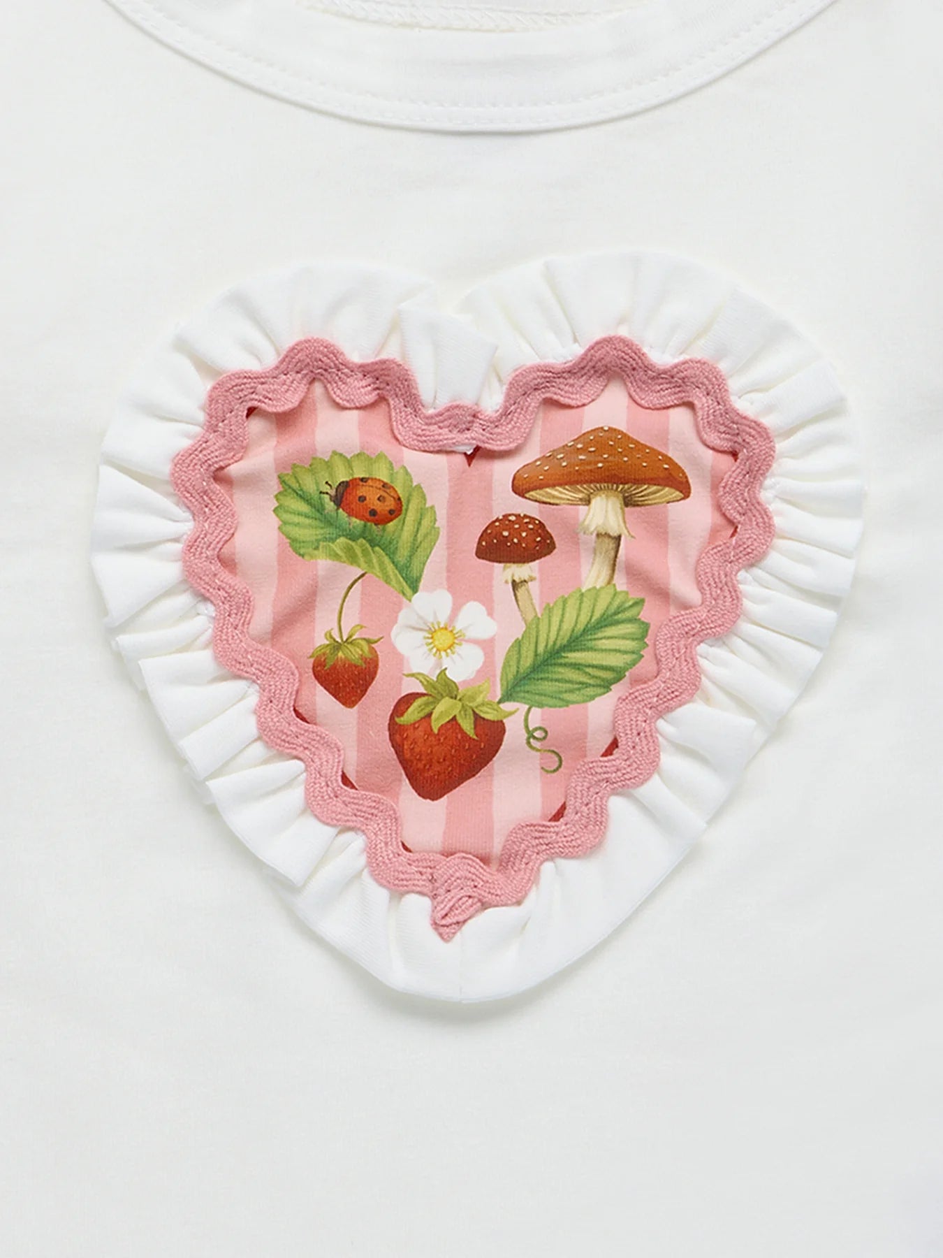 Fleur Harris 'Days of Enchantment' Sweetheart Bodysuit - Cream