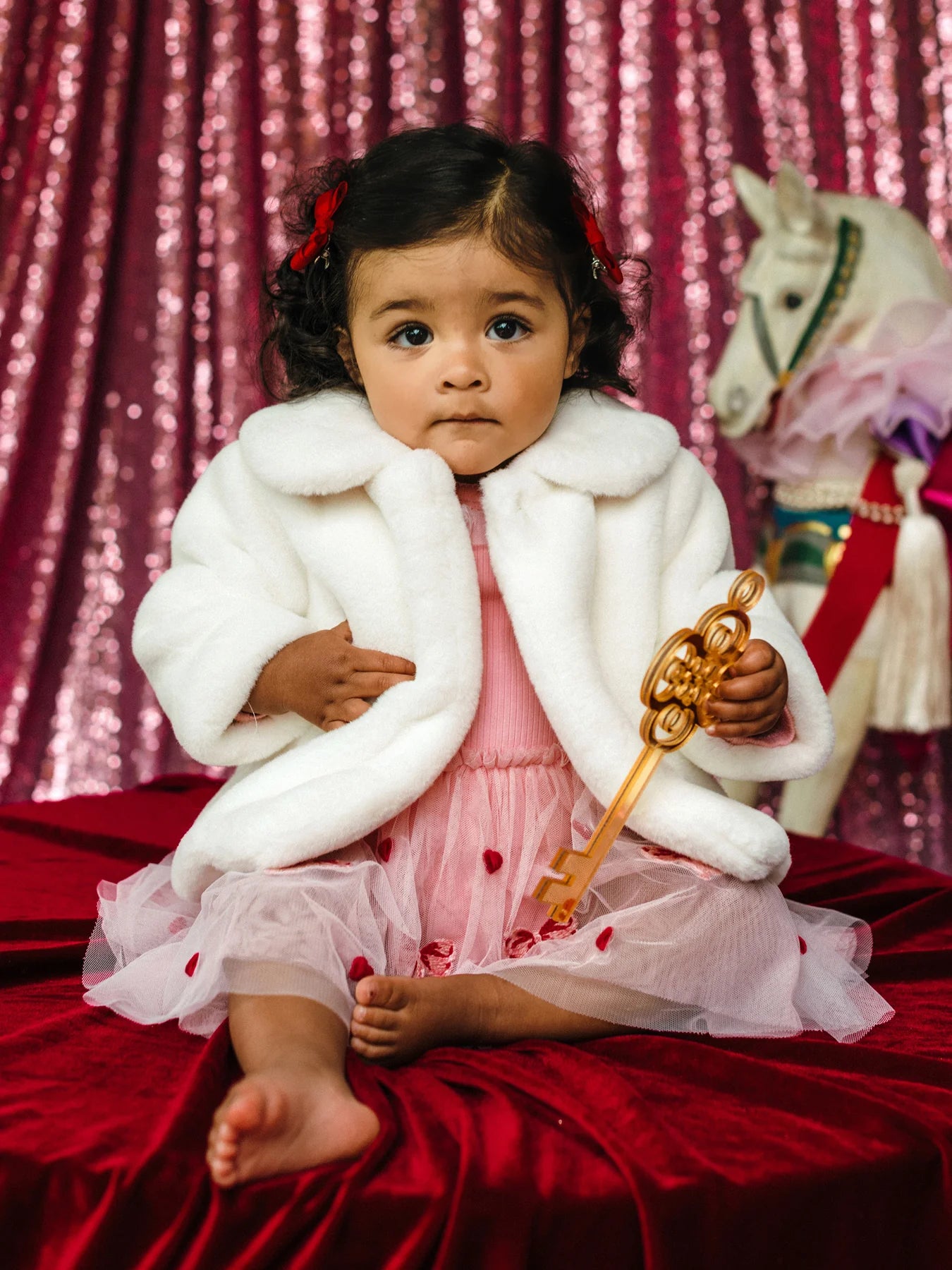 Fleur Harris Plush Jacket Snow