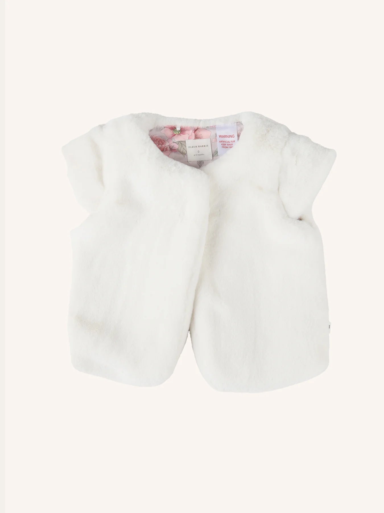 FLEUR HARRIS Snuggle Vest - Cream