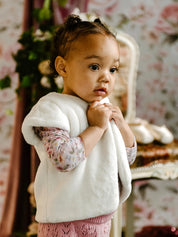 FLEUR HARRIS Snuggle Vest - Cream