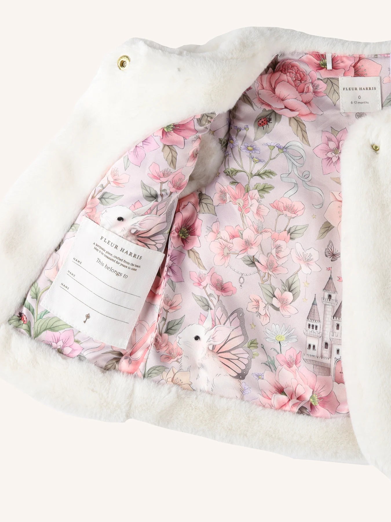 FLEUR HARRIS Snuggle Vest - Cream