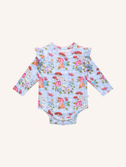 Fleur Harris Frill Bodysuit - Cornflower