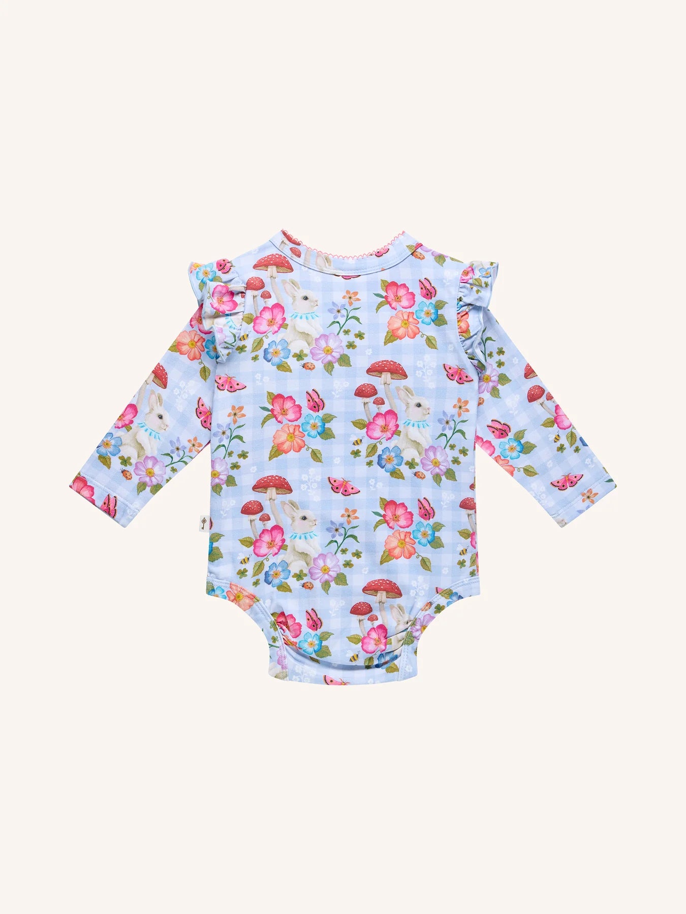 Fleur Harris Frill Bodysuit - Cornflower