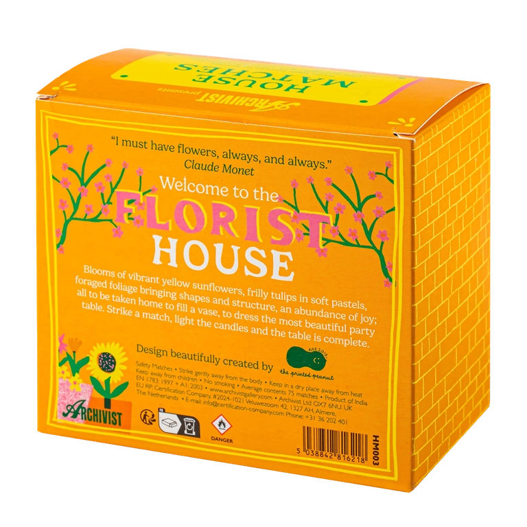 Archivist Florist House Matches