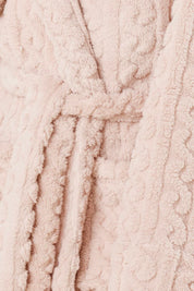 Gingerlilly Gabriella Plush Long Robe - Pink