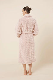 Gingerlilly Gabriella Plush Long Robe - Pink