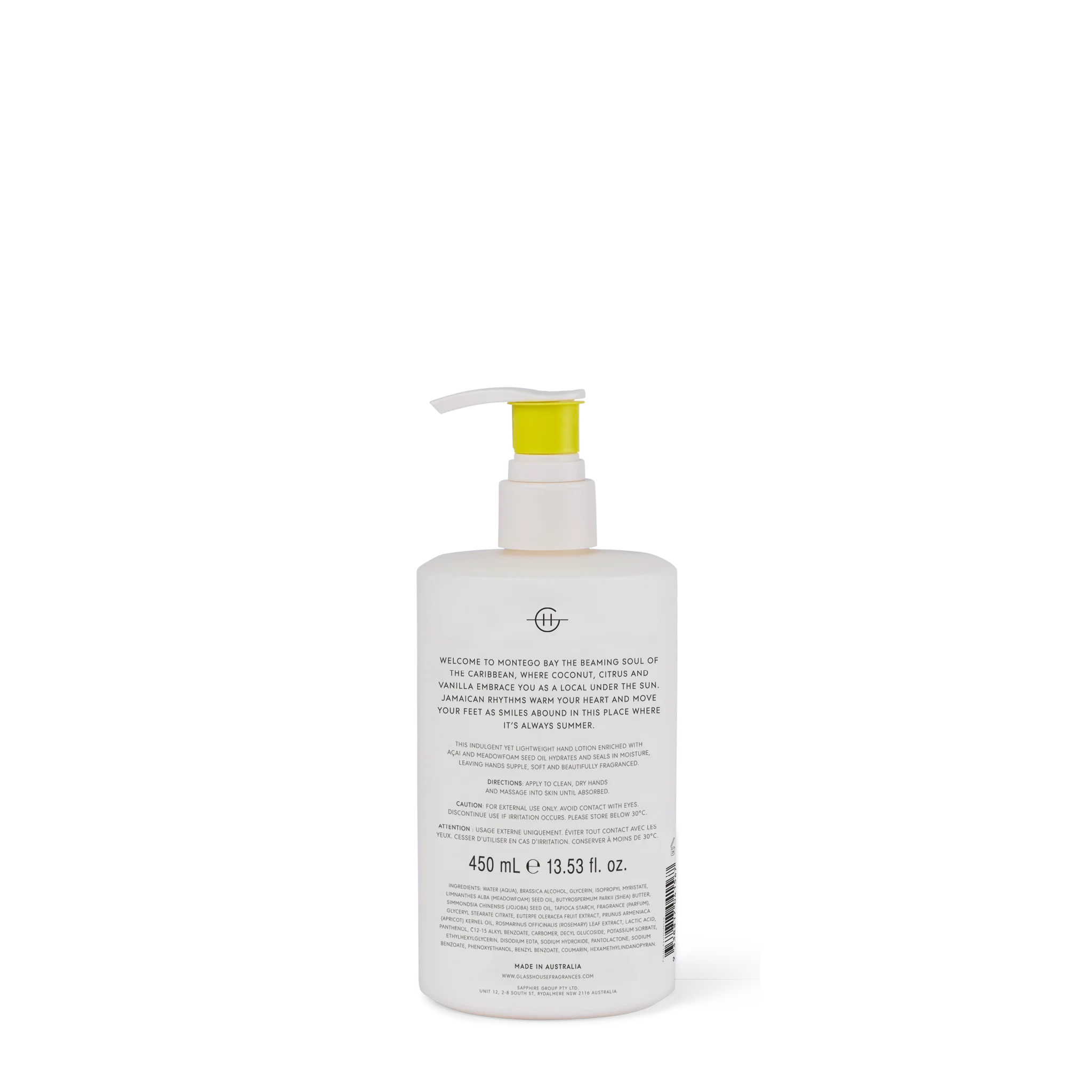 GLASSHOUSE Montego Hand Wash 450ml