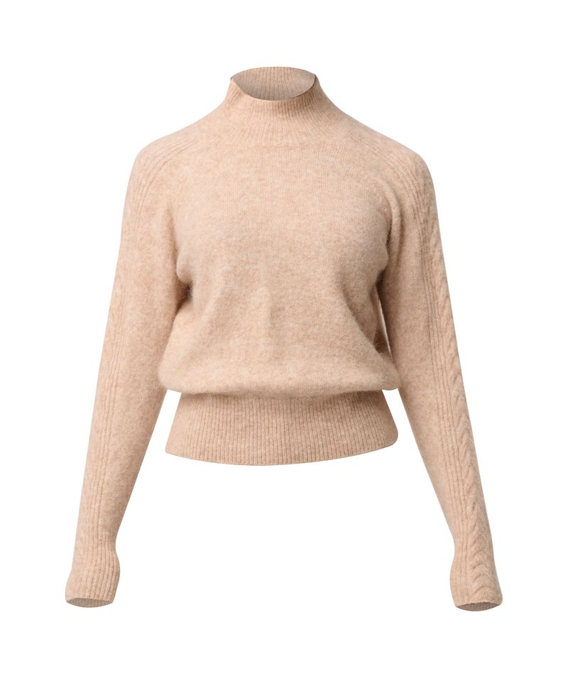 Once Was Savanna Alpaca Wool Blend Fluffy Sweater