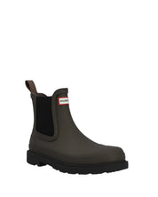 Hunter Chelsea Commando Boot Chocolate Brown Black