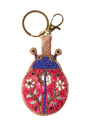 Powder Beaded Keyring Lovely Ladybird