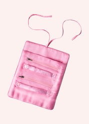 Powder Velvet Jewellery Holder - Oriental Cranes Ochre
