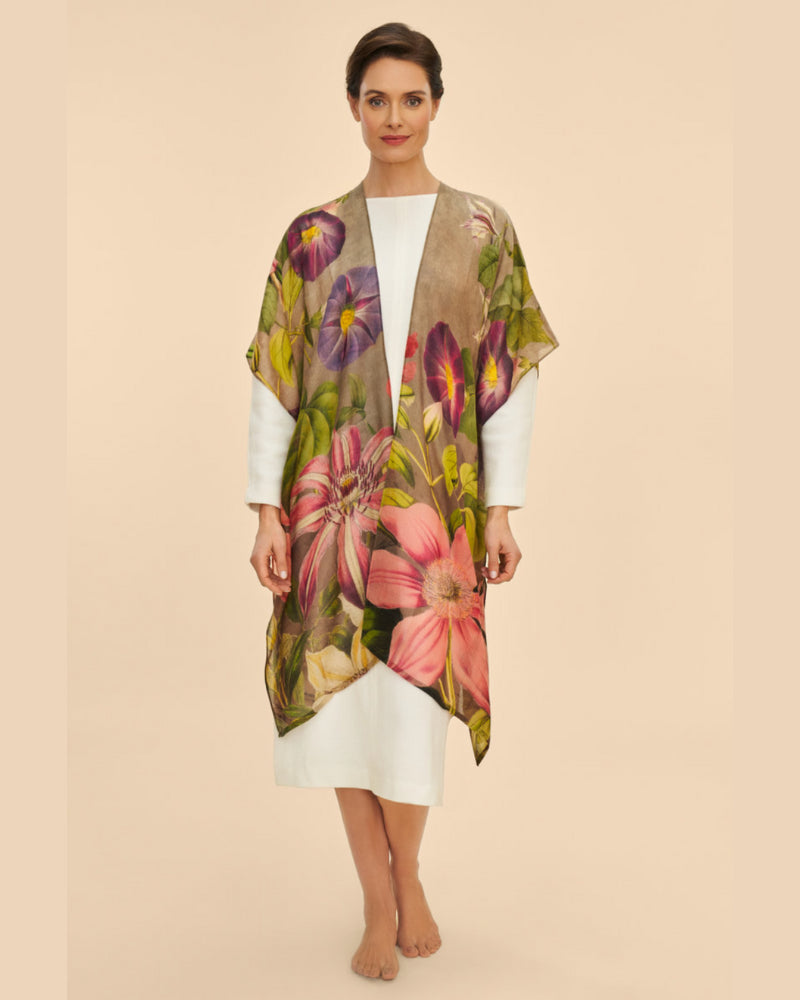 Powder Wool Wraparound Botanical