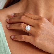 Love Lunamei Silver Perle Ring