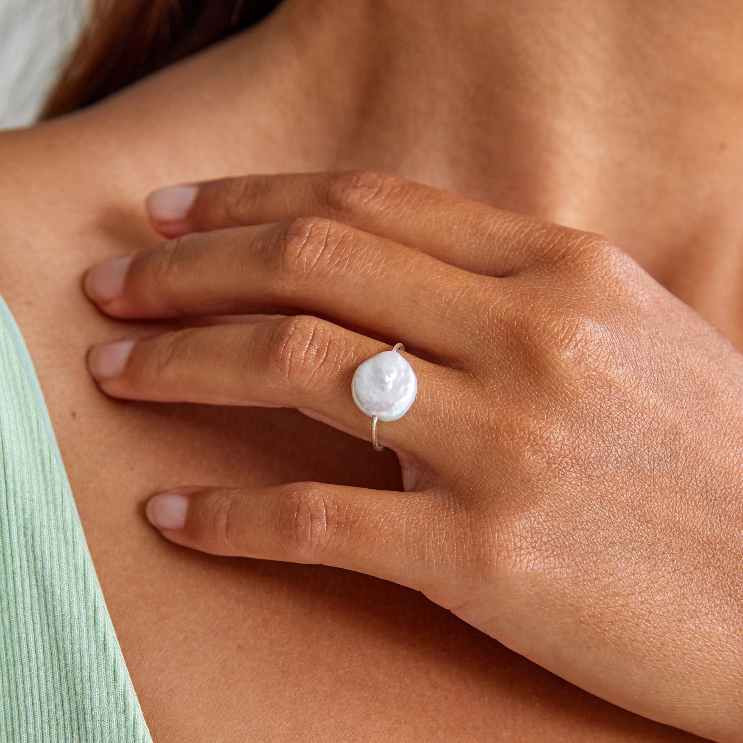 Love Lunamei Silver Perle Ring