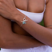 Love Lunamei Healing Bracelet Silver Greenline Jasper